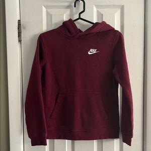 NIKE MAROON HOODIE SIZE M